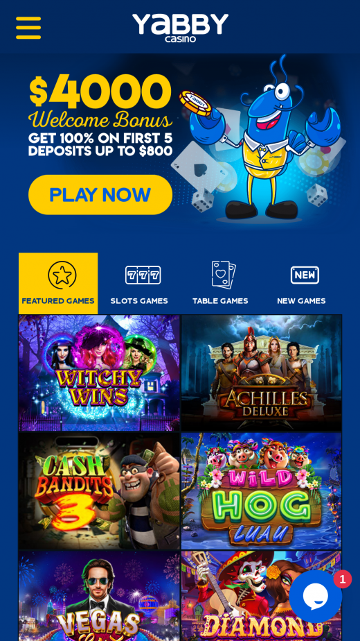 Yabby Casino mobile - Download App for Android & iPhone