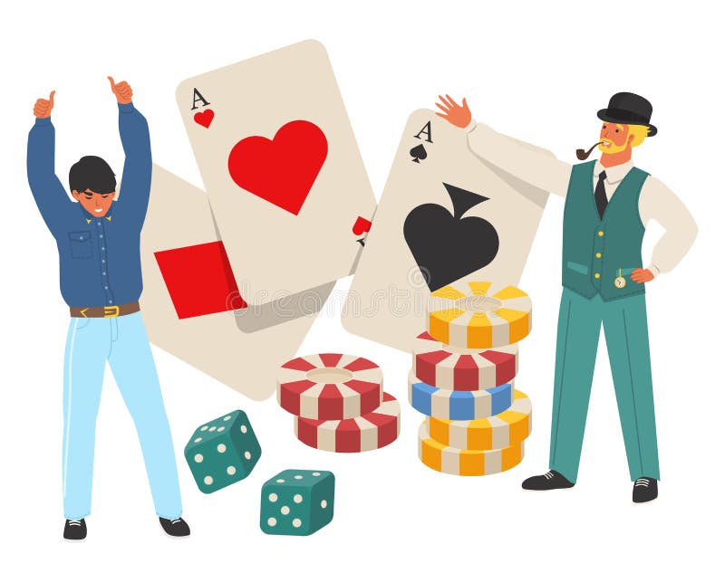 Aces Dice Chips Stock Illustrations – 346 Aces Dice Chips Stock ...